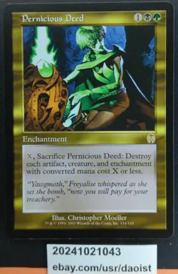 MTG Pernicious Deed Apocalypse Magic The Gathering LP - Image 1