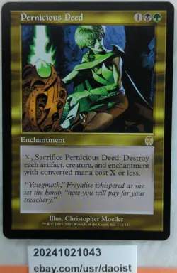 MTG Pernicious Deed Apocalypse Magic The Gathering LP - Image 4