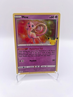 Pokemon Mew Holo Rare TCG Card 11/25 Celebrations 25th Anniversary - Image 1