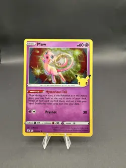 Pokemon Mew Holo Rare TCG Card 11/25 Celebrations 25th Anniversary - Image 1