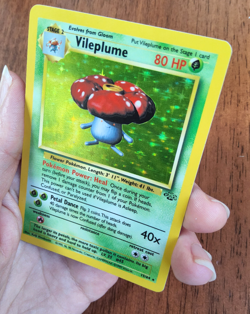 Pokemon TCG Vileplume Jungle 15/64 unlimited holo rare 1999 WOTC LP - Image 3