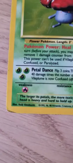 Pokemon TCG Vileplume Holo Rare Card Jungle Unlimited Edition 15/64 - Image 3