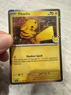 Pikachu 051 /162 Stamped 2026 Pokemon Day 30 Promo TCG With Coin - Image 2