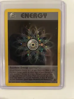 Pokemon TCG Rainbow Energy 17/82 Team Rocket Holo Vintage WOTC 1999-2000 LP/MP - Image 1