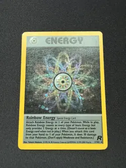 Pokemon TCG Rainbow Energy 17/82 Team Rocket Holo Vintage WOTC 1999-2000 HP - Image 1