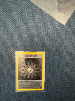 Rainbow Energy 17/82 Team Rocket Holo Pokemon Vintage WOTC Set Base Set - Image 2