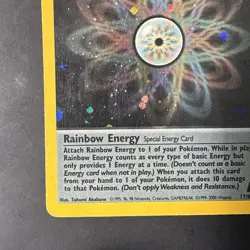 Pokemon Vintage HOLO Rare Rainbow Energy 17/82 Team Rocket WotC - Image 5
