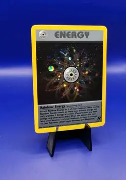 Rainbow Energy 17/82 Team Rocket Set Holo Rare Pokemon Card Nintendo TCG WOTC - Image 2