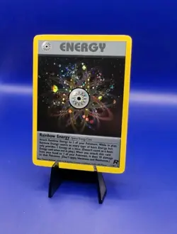 Rainbow Energy 17/82 Team Rocket Set Holo Rare Pokemon Card Nintendo TCG WOTC - Image 3