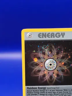 Rainbow Energy 17/82 Team Rocket Set Holo Rare Pokemon Card Nintendo TCG WOTC - Image 4