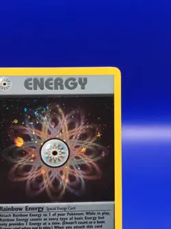 Rainbow Energy 17/82 Team Rocket Set Holo Rare Pokemon Card Nintendo TCG WOTC - Image 5