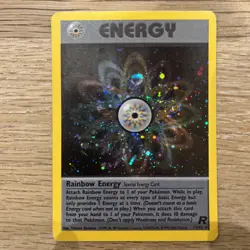 Pokemon TCG Team Rocket Rainbow Energy Holo Card 17/82 Vintage WOTC MINT - Image 1