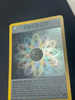 Rainbow Energy 17/82 Holo Rare Unlimited WotC Pokemon Team Rocket - Image 2