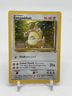 Pokemon TCG Kangaskhan Holo Rare Card 5/64 Jungle 1999 WOTC Unlimited HP - Image 1