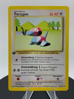 Pokemon 1st Edition Porygon 39/102 Base Set - Uncommon GERMAN - Image 2