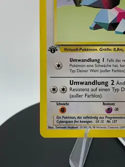 Pokemon 1st Edition Porygon 39/102 Base Set - Uncommon GERMAN - Image 5