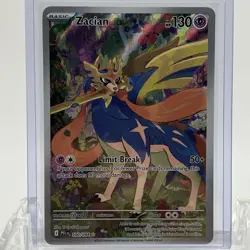 Pokemon TCG Phantasmal Flames Zacian #100/094 Illustration Rare NM - Image 1