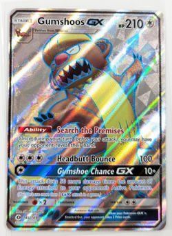 Gumshoos GX 145/149 - Full Art Ultra Rare Sun & Moon Pokemon TCG Card NM - Image 1