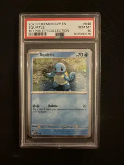 POKEMON SQUIRTLE BLACK STAR PROMO 048 151 POSTER COLLECTION PSA 10 GEM MINT - Image 5