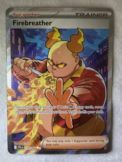Firebreather 119/094 Ultra Rare Pokemon TCG ME02 Phantasmal Flames PACK FRESH NM - Image 2