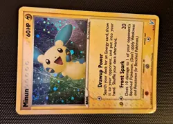 Minun 6/12 EX Trainer Kit 2: Plusle & Minun Pokemon Card Holo HP/DM 2006 - Image 2