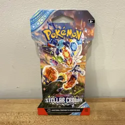 Pokemon TCG Scarlet & Violet Stellar Crown English Booster Pack 2024 - Image 1