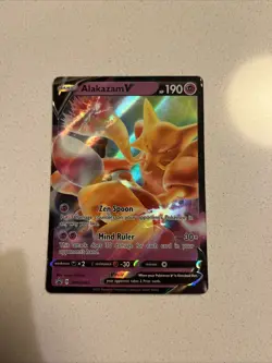 Alakazam v SWSH083 Black Star Promos Extended Art Holo Pokemon NM Condition - Image 1