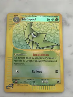 Pokemon TCG Metapod Reverse Holo #87/165 Expedition E-Reader Series - Image 1