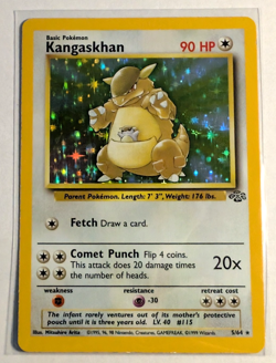 Pokemon TCG Kangaskhan Jungle 5/64 Holo Unlimited Holo Rare - Image 1