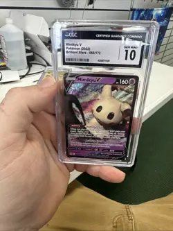 CGC 10 Pokemon TCG 2022 Brilliant Stars #068/172 Mimikyu V Holo - Image 1