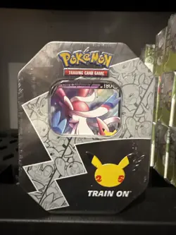 Pokemon TCG Celebrations 25th Anniversary Tin Factory Sealed Dark Sylveon V - Image 1