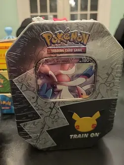Pokemon TCG 25th Anniversary Celebrations Tin Dark Sylveon V Factory Sealed - Image 1