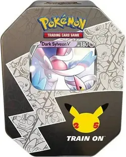 Pokemon TCG 25th Anniversary Celebrations Tin Dark Sylveon V Factory Sealed - Image 1