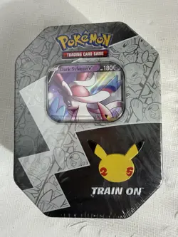 Pokemon TCG Celebrations 25th Anniversary Tin Factory Sealed Dark Sylveon V - Image 1