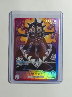 [NM] King ONE PIECE Card Game Japanese OP01-091 L Parallel Romance Dawn 12M7 - Image 1