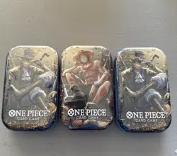 One Piece Tin Pack Set Vol 2 Set of 3 | TS-02 OP-13 | Sealed Bandai Ships Fast - Image 1