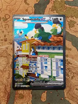 Pokemon TCG Squawkabilly ex 264/193 Special Illustration Rare Paldea Evolved NM - Image 1