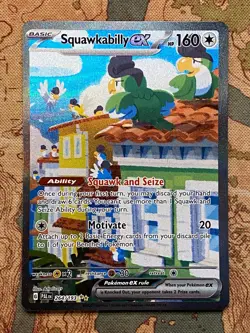 Pokemon TCG Squawkabilly ex 264/193 Special Illustration Rare Paldea Evolved NM - Image 2