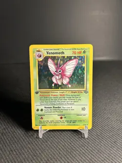 Pokemon TCG Venomoth 13/64 1st Edition Jungle Holo Rare MP - Image 1