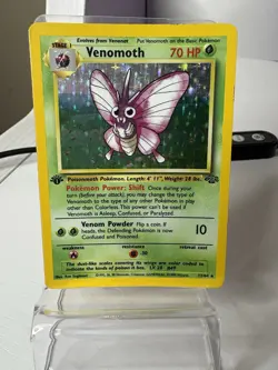 Venomoth 13/64 Jungle 1st EDITION HOLO, VINTAGE POKEMON, WOTC - Image 1