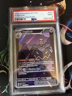 Pokemon TCG Dusknoir 070/064 Shrouded Fable Illustration Rare Card PSA 9 - Image 1