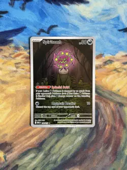 Pokemon TCG Mega Evolution Base Set: Spiritomb 148/132 Illustration Rare Card NM - Image 1