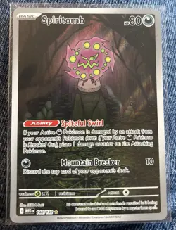 Pokemon TCG Mega Evolution Spiritomb 148/132 Illustration Rare Card English NM/M - Image 1
