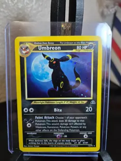 Umbreon 13/75 Neo Discovery Holo Rare Pokemon Card 2001 WOTC Vintage - Clean LP - Image 2
