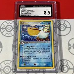 CGC 8.5 Pelipper 21/107 2005 EX Deoxys Reverse Holo Pokemon Card 1009 - Image 1