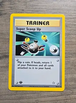 Pokemon TCG Super Scoop Up 98/111 1st Edition Neo Genesis LP - Image 1