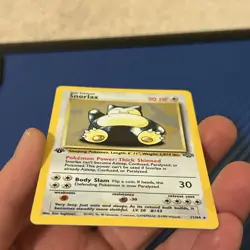 1999 Pokemon Snorlax 1st Edition Holo Card #11/64 - Rare Jungle - TCG. NM Crisp - Image 3