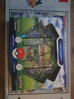 Pokemon GO TCG Trading Card Game: Alolan Exeggutor V Box - 4 Booster Packs 820650870545 - Image 1