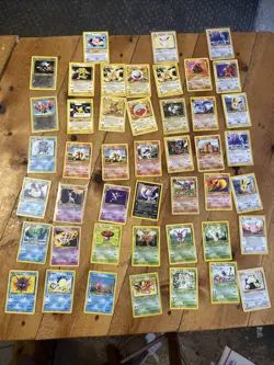 Pokemon TCG Vintage Base Set 45 Card Lot WOTC GAMEFREAK - Image 1
