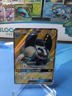 Alolan Golem GX - 102/111 - Pokemon Crimson Invasion Sun & Moon Full Art Card NM - Image 1
